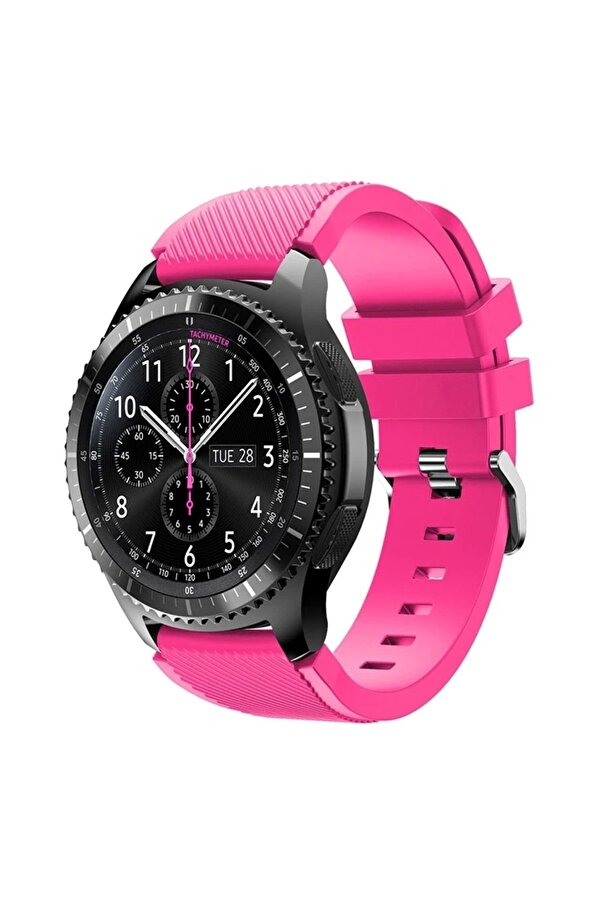 Buti̇k 22Mm Gear S3 Watch 4 -Gt2 Gt2E 46Mm Kayışkordon Si̇li̇kon Kayış Kordon-(5775)