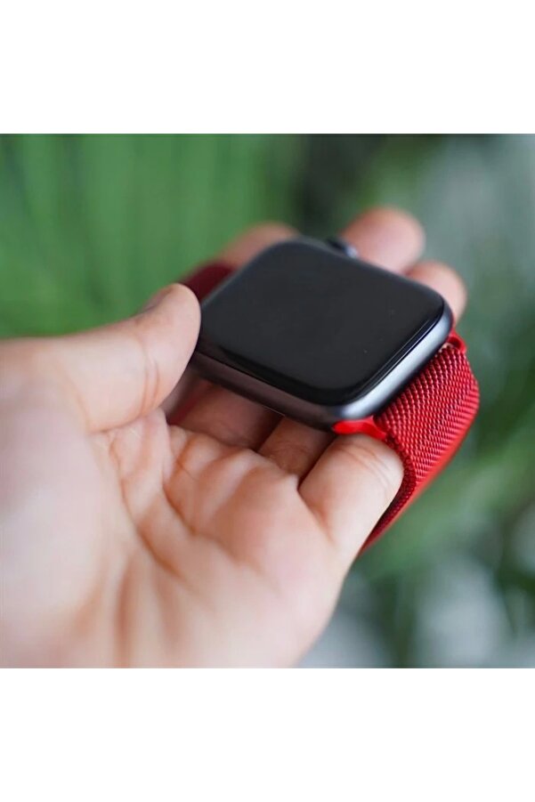 Buti̇k Ally Apple Watch 7-8 45Mm 6-5-4 44Mm Kayış Kordon Metal Mi̇lano Loop 3-2-1 42Mm-(5775)