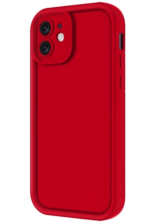 Buti̇k İphone 11 Kılıf Vi̇era Si̇li̇kon - Kırmızı-(5796)