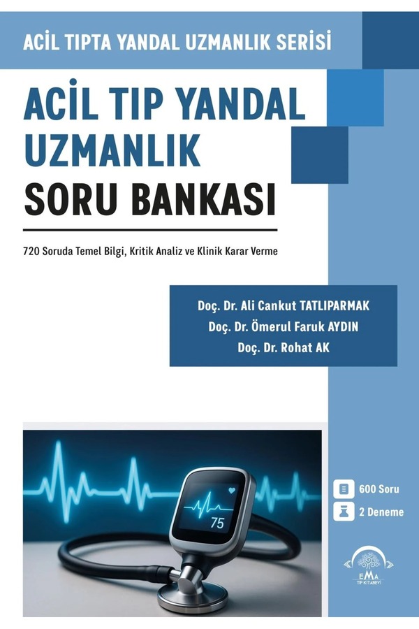 Ema Tıp Kitabevi Acil Tıp Yandal Uzmanlık Soru Bankası - Ydus Acil Tıp