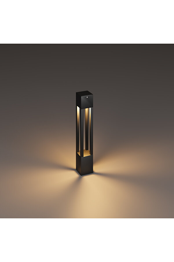 Luma Alümi̇nyum Modern Yürüyüş Yolu Bollard Bahçe Aydınlatması 3000K Işık Rengi̇ 60 Cm Yüksekli̇k