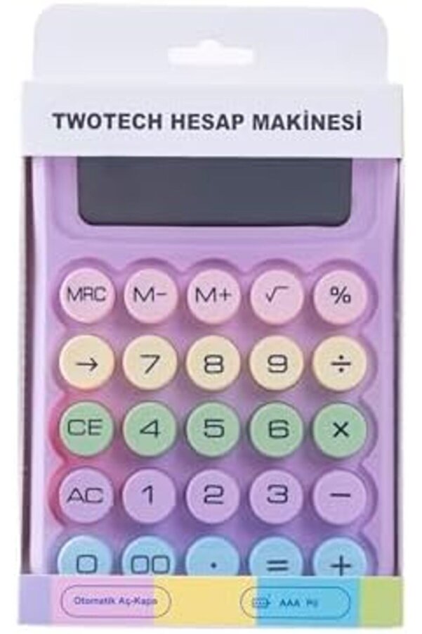 Hesap Maki̇nesi̇ Renkli̇ Tasarım - Q6 (Mor) 1014773