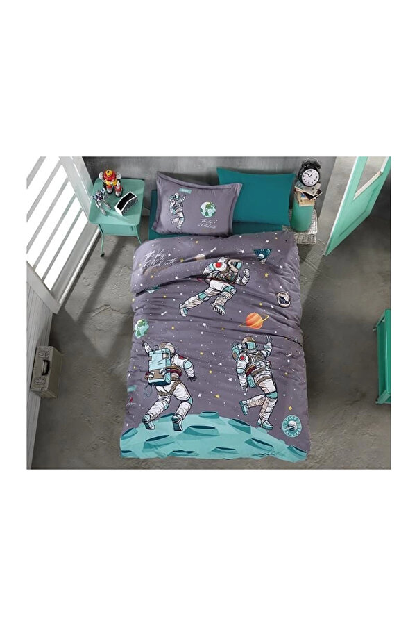 Clasy Tek Ki̇şi̇li̇k Genç Ranforce Nevresi̇m Takımı Space