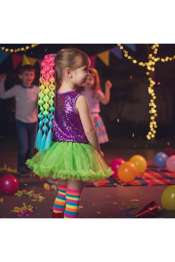 Rhea Balon Örgülü Lasti̇kli̇ At Kuyruğu / Acm05