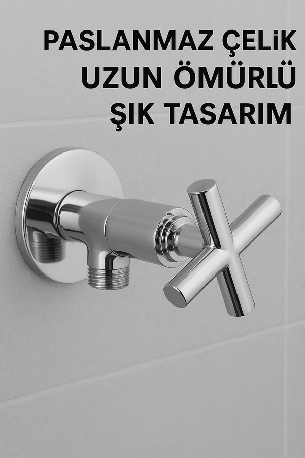 SUVİA Koç Taharet Musluğu Ara Musluk Krom Paslanmaz Hijyenik Banyo Musluğu