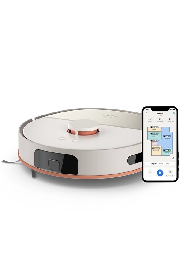 Philips 5000 Serisi Islak Kuru Robot Süpürge Yüksek Emiş Gücü Uzun Çalışma Süresi Beyaz XU5000/20