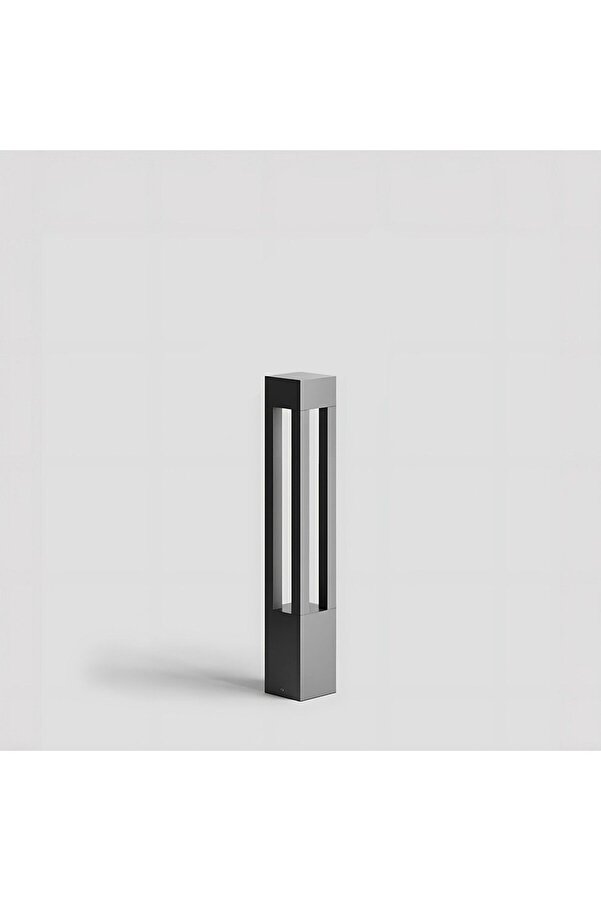Luma Alümi̇nyum Bahçe Yürüyüş Yolu Aydınlatma Bollard Antrasi̇t 60 Cm