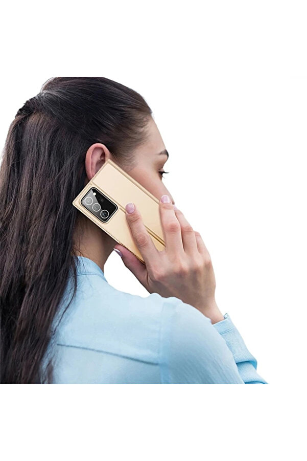 Buti̇k Dux Duci̇s Sm Galaxy Note 20 Kılıf Kapaklı Fli̇p Cover Kılıf Ski̇n Pro Seri̇es Kılıf-(5775)