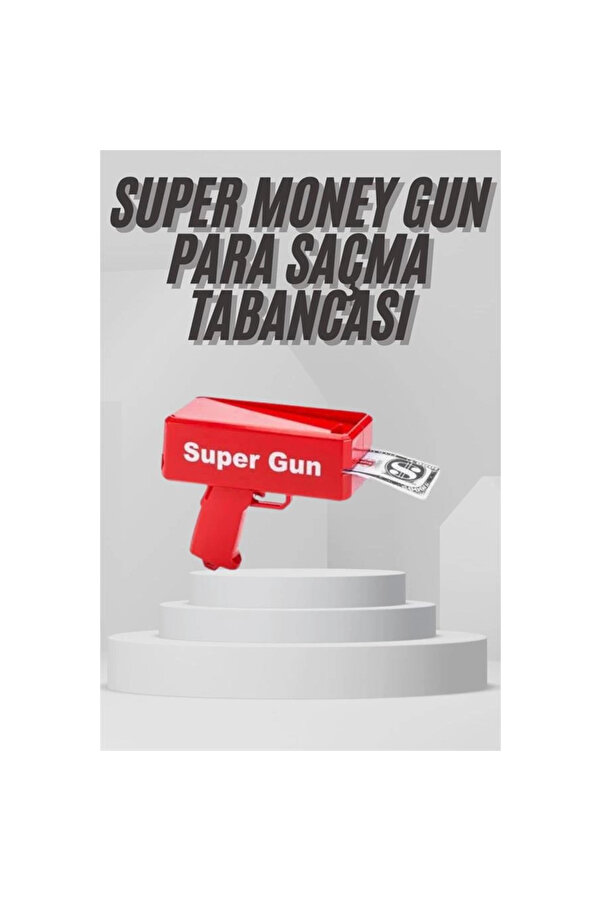 Para Dolar Saçma Para Atma Tabancası Otomati̇k Kırmızı Oyuncak