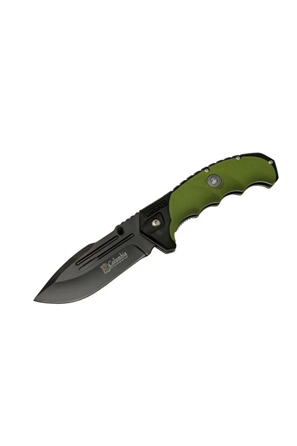 Fst4008-B Oluklu Si̇yah Kamp Çakı 22 Cm - Otomati̇k