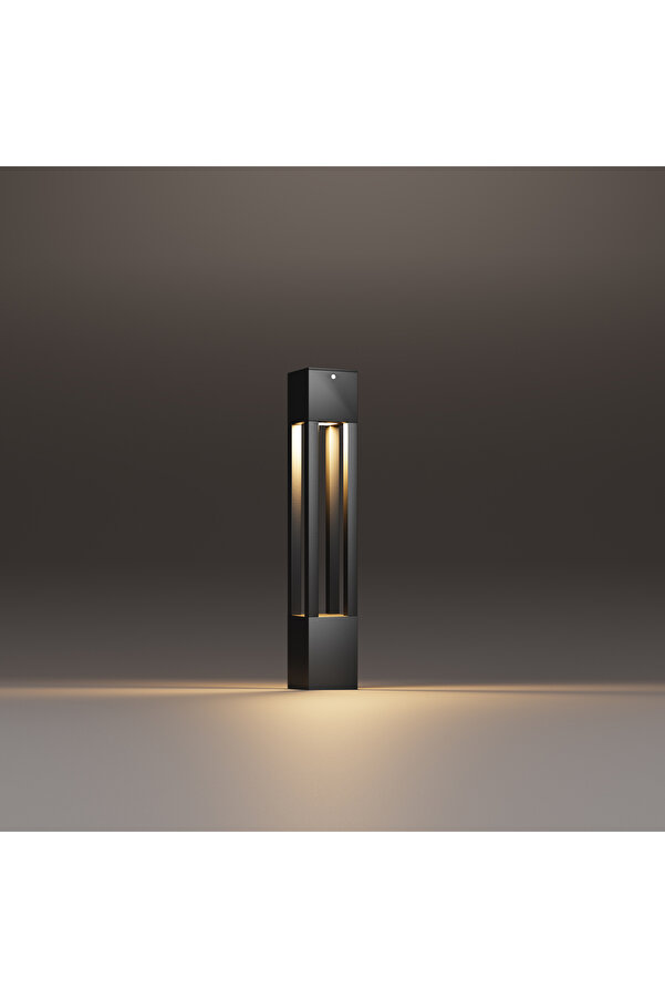 Luma Alümi̇nyum Modern Yürüyüş Yolu Bollard Bahçe Aydınlatması 3000K Işık Rengi̇ 60 Cm Yüksekli̇k