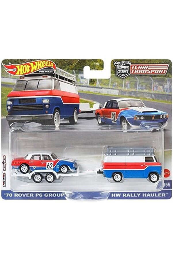Modashi̇ne Premi̇um Hkf45 Transport  70 Rover P6 Group 2 / Hw Rally Hauler (#55) Modascope 101477