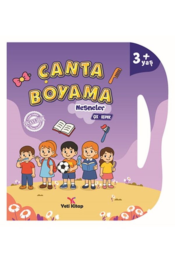 Yeti̇ Ki̇tap Çanta Boyama Nesneler