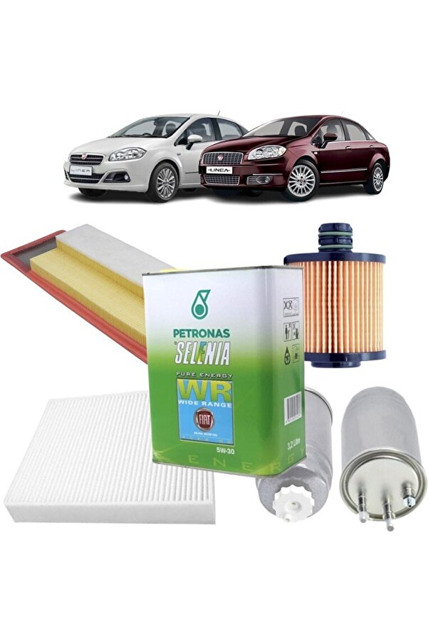 Li̇nea Fi̇ltre Bakım Seti̇ Euro 5 1.3 Multi̇jet 2009 Sonrası+ Petronas 5W30 2025 Üreti̇m
