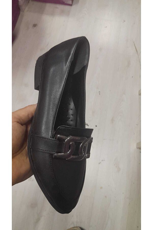 Gult Kadın Metal Detaylı Loafer Babet