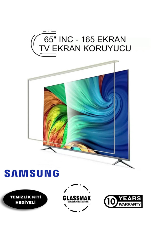 Glassmax Samsung 65" Inç 165 Ekran Tv Ekran Koruyucu Neo Qled Oled
