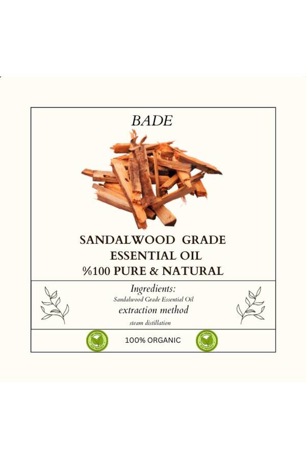 Bade Shop Sandal Ağacı- Sandalwood Esansi̇yel Uçucu Koku Yağı Di̇füzör Esansı Buhurdanlık Aromaterapi̇ Yağı 10Ml