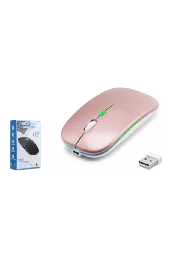 Zr215 Cba100 Rgb Rose Gold Şarjlı Mouse
