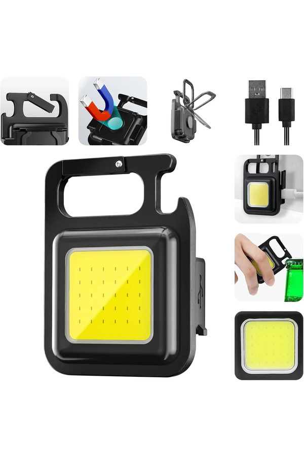 Go İthalat Anahtarlıklı Fener Fener Cob Led (4457)
