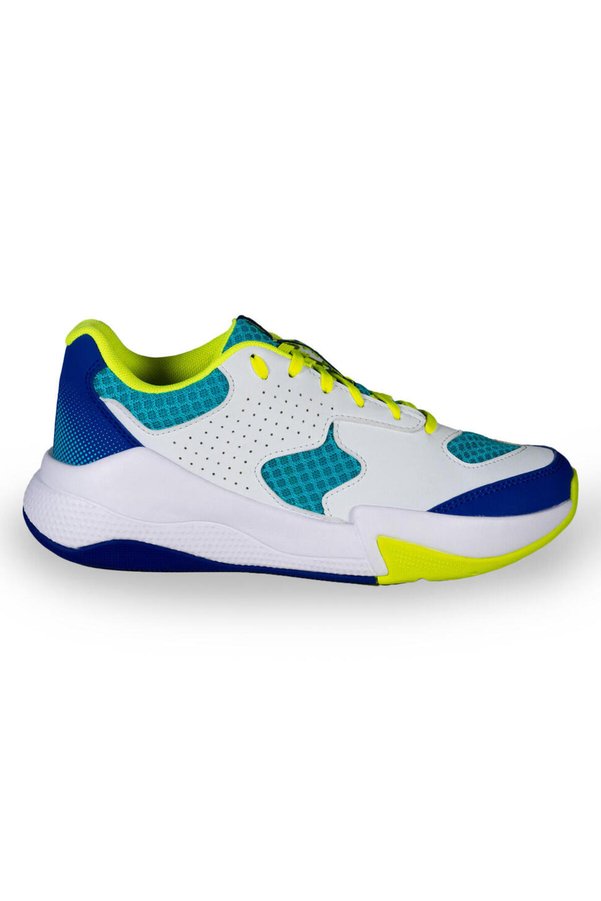 Decathlon Allsıx Çocuk Voleybol Ayakkabısı - Beyaz / Mavi / Yeşil - VS100 Confort