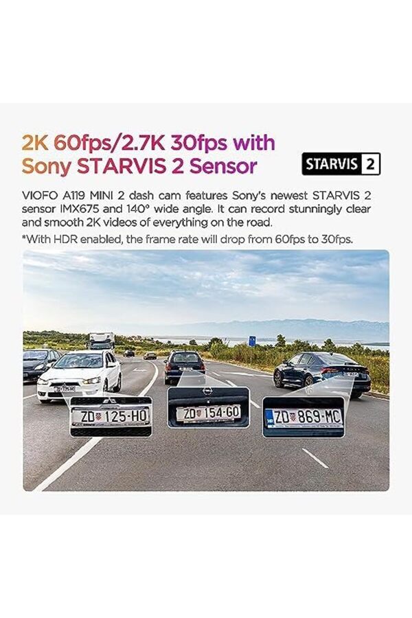 Snshop A119 Mi̇ni̇-2 Hdr 2K 60Fps 5Ghz Wi̇fi̇ Ve S Li̇ Araç Kamerası 467437