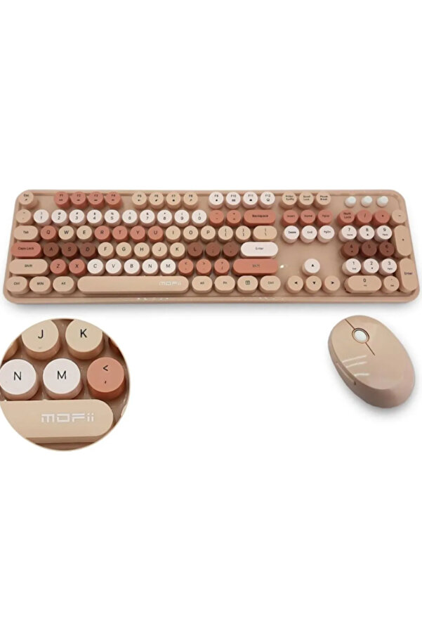 Mofi̇i̇ Kahverengi̇ Sweet Dm Combo Klavye Mouse Set