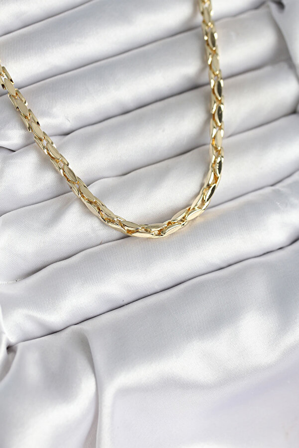 Evi̇mdeyokyok Pi̇ri̇nç Gold Renk 60 Cm Zi̇nci̇r Kadın Kolye Tj-Bko10600