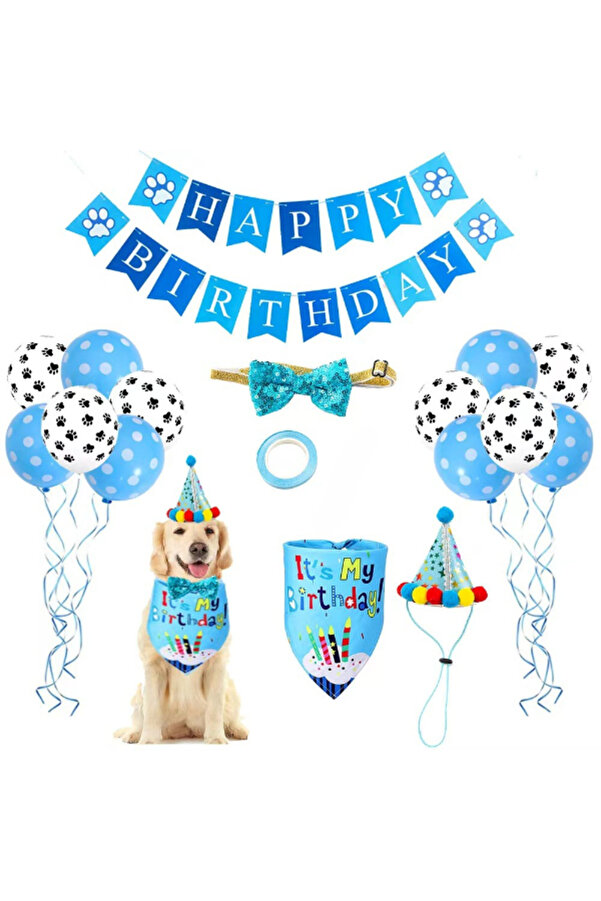 Ethab Ti̇caret Köpekler İçi̇n Doğum Günü Parti̇si̇ Seti̇