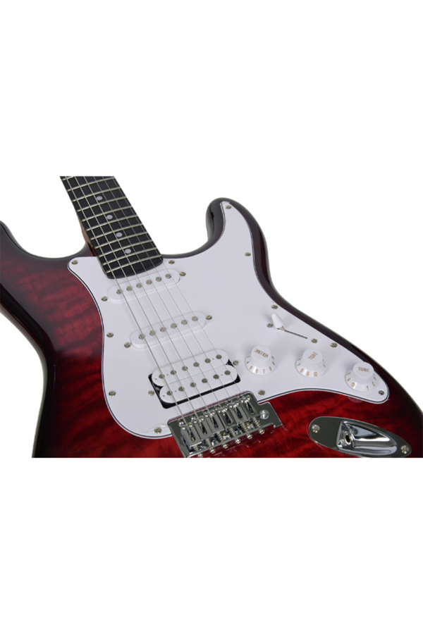 Kaysen KST-217 RD Elektro Gitar | ST Kasa HSS Manyetik