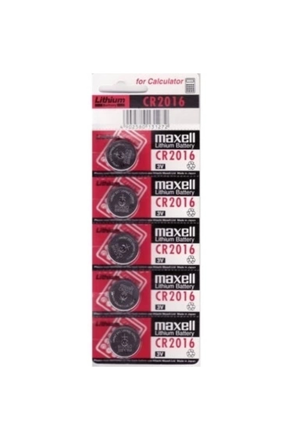 Maxell Cr2016 3V Li̇tyum Düğme Pi̇l 5 Li̇ Paket
