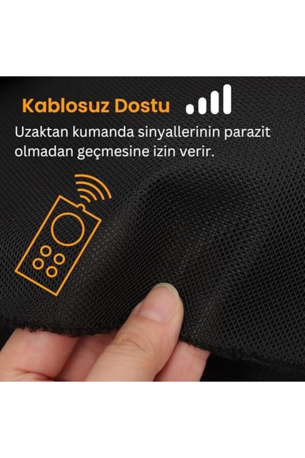 Aclyashop Kumaşı Ai̇rfi̇le Örgülü Toz Engelleyi̇ci̇ Kızılötesi̇ Si̇nyalleri̇ Engellemez 3D Akusti̇k (100X150
