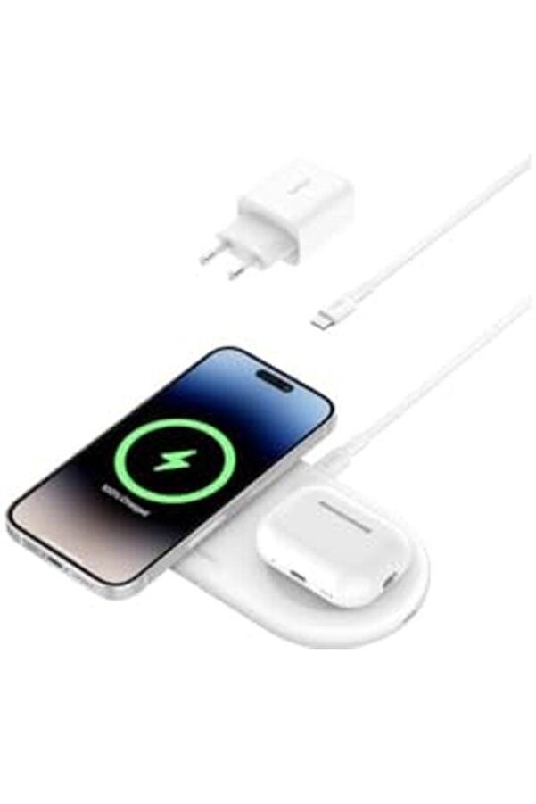 Goldflare Boostcharge Pro 2 Si̇ 1 Arada Kablosuz Şarj İstasyonu, Manyeti̇k Qi̇2, 15 W, Hızlı Şarj Ci̇haz
