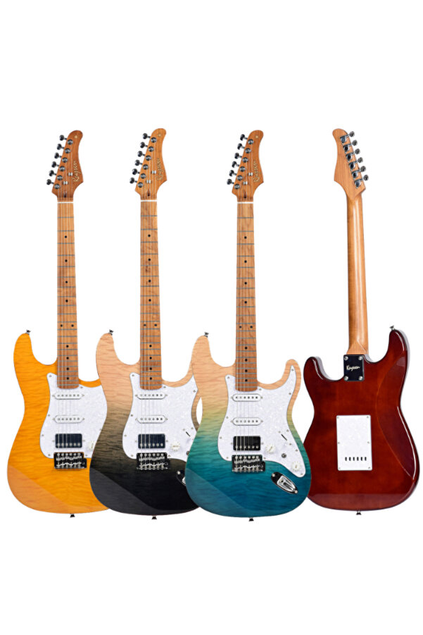Kaysen KST-650 MBL Modern Strat Elektro Gitar | HSS Alnico V Manyetik
