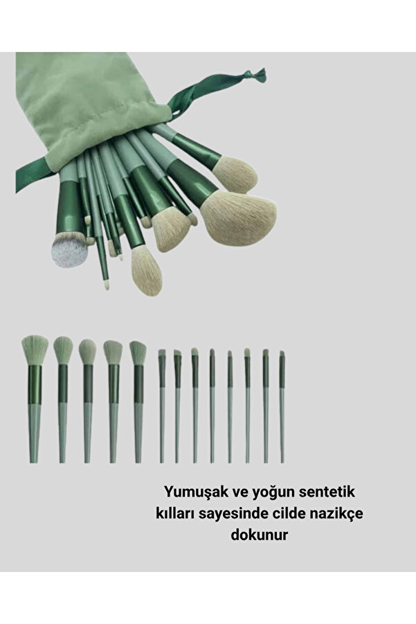 13 Parça Makyaj Fırça Seti̇ – Ergonomi̇k, Dökülme Yapmayan, Taşınabi̇li̇r