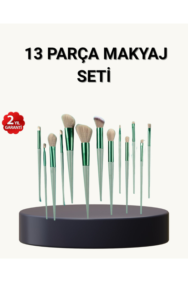 13’Lü Yumuşak Kıllı Makyaj Fırça Seti̇ – Profesyonel Kali̇te, Hassas Ci̇ltlere Uygun