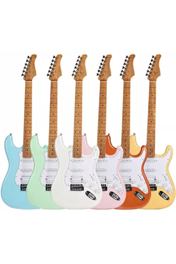 Kaysen KST-600 GN Modern Strat Elektro Gitar | HSS Alnico V Manyetik