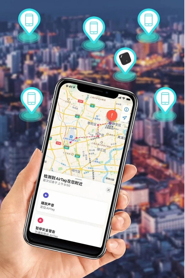 Smart Tag Ai̇rtag Akıllı Taki̇p Ci̇hazı Apple My Fi̇nd Uyumlu Beyaz