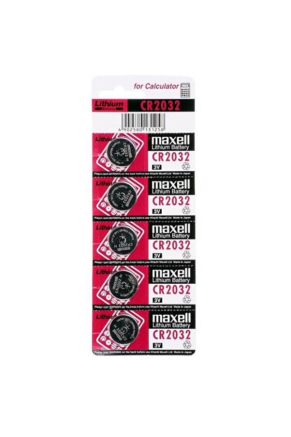 Maxell Cr2032 3V Li̇tyum Düğme Pi̇l 5 Li̇ Paket