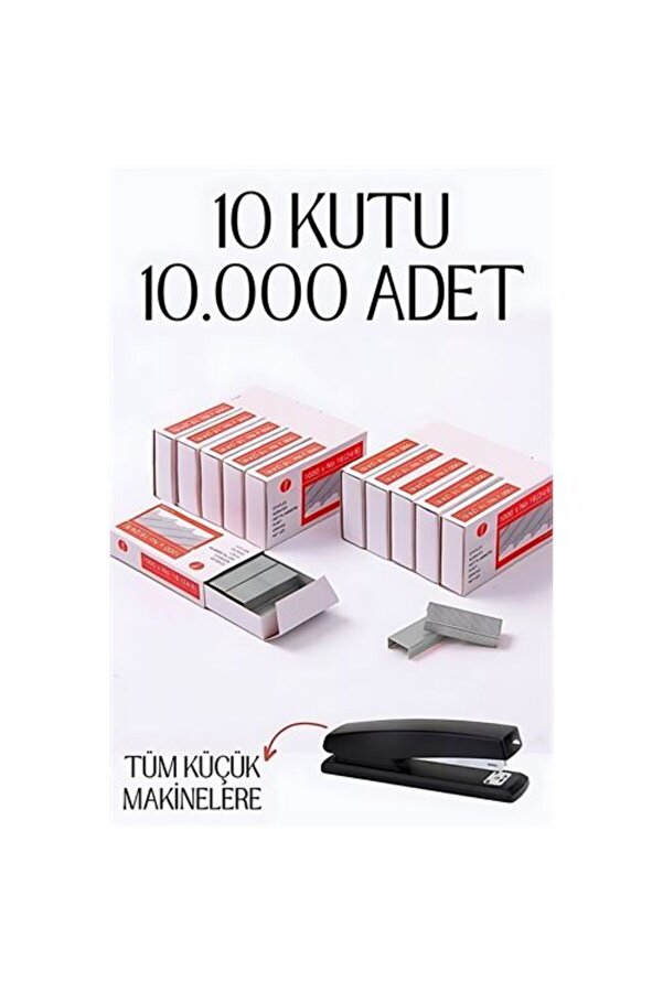 10 Kutu 10.000 Adet Küçük Zımba Teli̇
