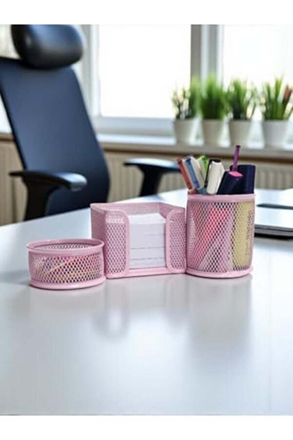 Lvnshop Masaüstü 3 Lü Toz Pembe Seti̇ Nd-1001 224120