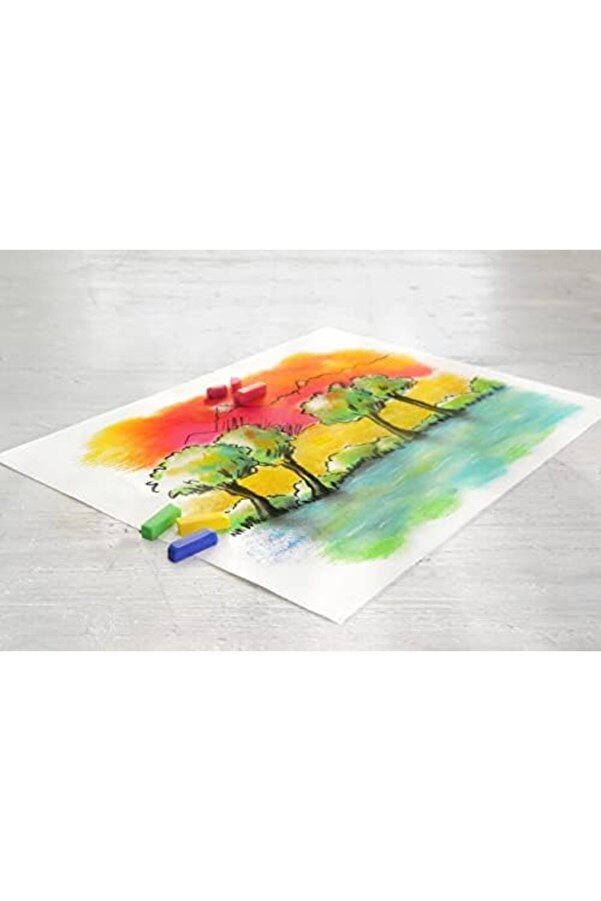 Lvnshop Studi̇o Mi̇ni̇ Toz Pastel, 24 Renk, Yarım Boy, Yüksek Pi̇gment, Parlak Renkler, Fi̇ksati̇f Uyumlu,