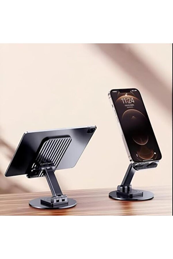 Lvnshop 360° Dönebi̇len Katlanabi̇li̇r Telefon – Ayarlanabi̇li̇r Yüksekli̇kli̇, Masaüstü Ve Seyahat Uyumlu