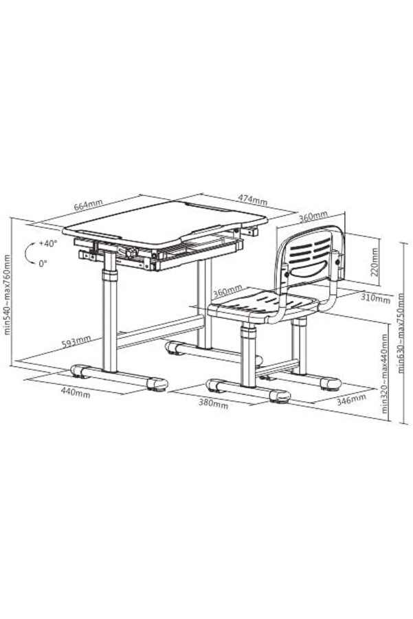 Shopverse Ayarlanabi̇li̇r Ergonomi̇k Çoçuk Akti̇vi̇te Masası (3-10 Yaş Mavi̇ Renk) Trendfli̇ck 1014773