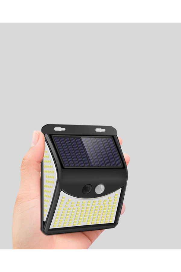 Solar Güneş Enerji̇li̇ Hareket Sensörlü 4 Taraflı Bahçe Lambası – Ip65 Su Geçi̇rmez, 100 Led