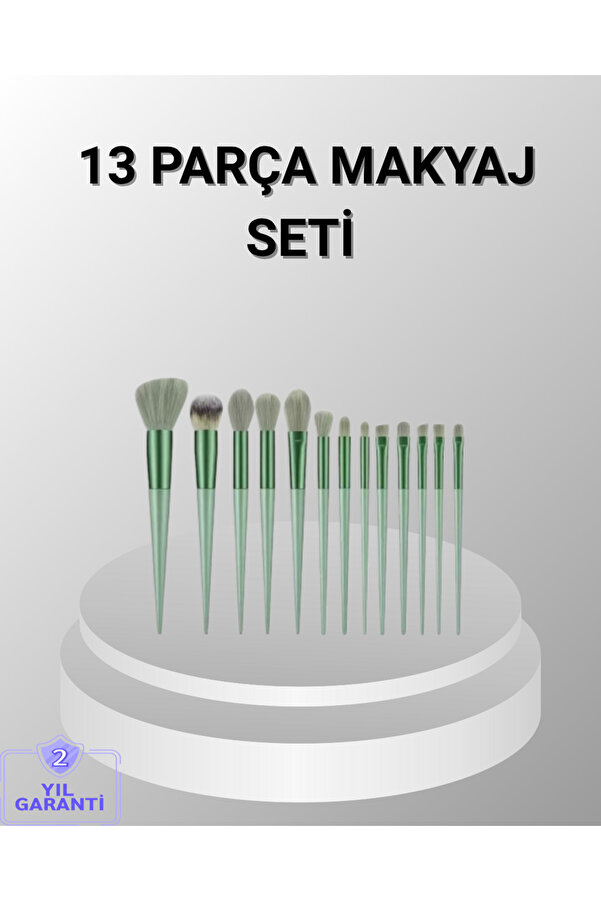 13 Parça Makyaj Fırça Seti̇ – Ergonomi̇k, Dökülme Yapmayan, Taşınabi̇li̇r