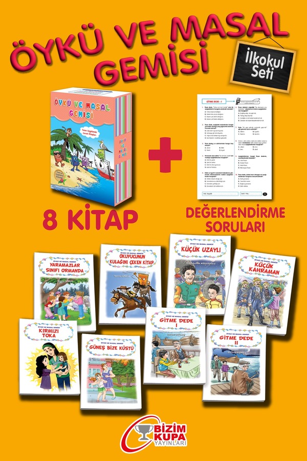 Tandem Yayınları 3 Ve 4. Sınıflar Için Öykü Ve Masal Gemisi Hikaye Seti 8 Kitap