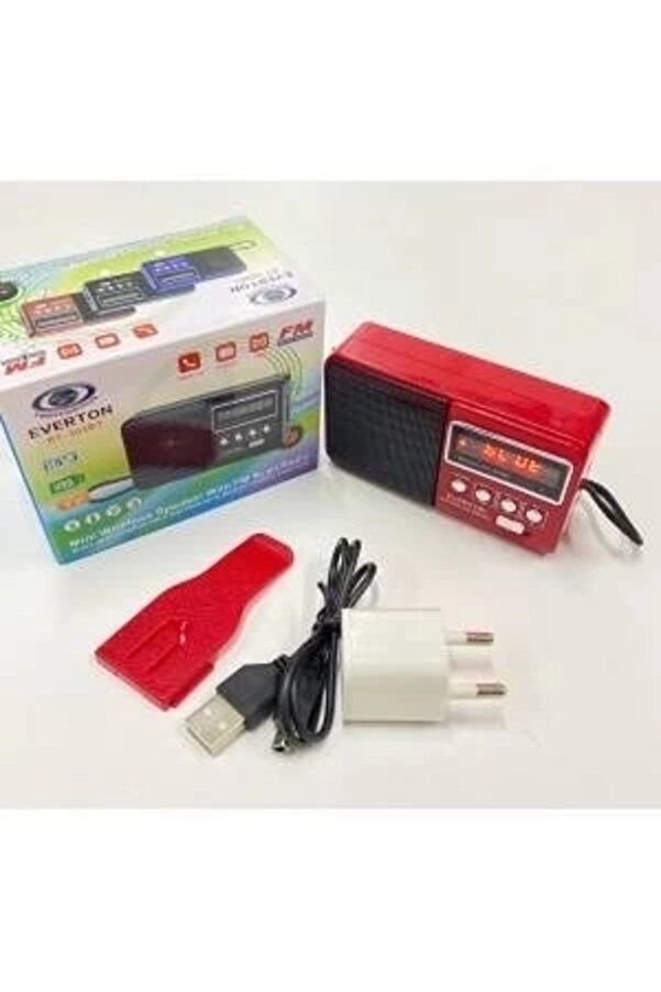 Rt-303 Usb Ve Mi̇cro Kart Gi̇ri̇şli̇ Manuel El Radyosu
