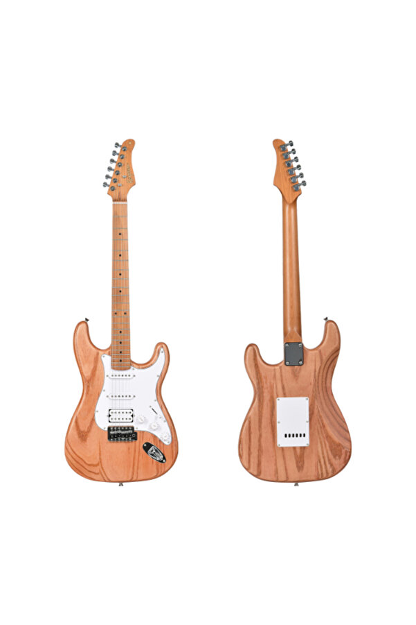 Kaysen KST-213 Mat Naturel Elektro Gitar | ST Kasa HSS Manyetik
