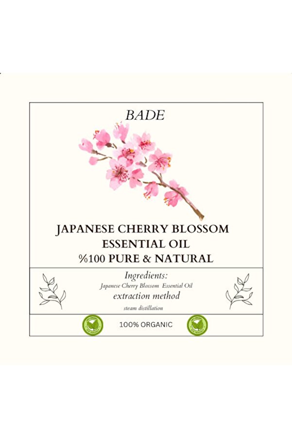 Japon Ki̇raz Çi̇çeği̇ Uçucu Koku Yağı Di̇füzör Esansı Buhurdanlık Aromaterapi̇ Yağı 10Ml