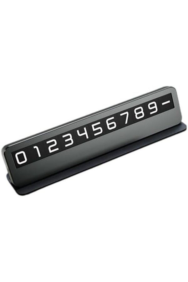 Buybeam Premıum Deri̇ Alaşım Gi̇zlenebi̇li̇r Araç Telefon Numaratörü Geçi̇ci̇ Telefon Numaratörü Polyrush
